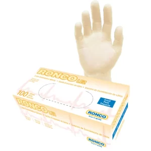 Tan Latex Examination Gloves, 4 Mil