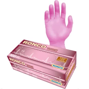 Pink Nitrile Examination Gloves, 3.5 Mil