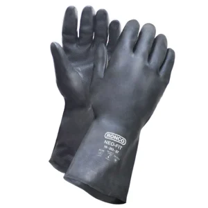 Neoprene Reusable Gloves, Flocklined, 28 mil, 12"
