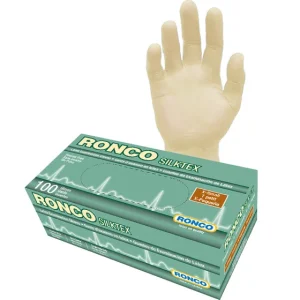 Tan Latex Examination Gloves, 5 Mil