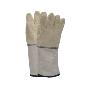 Heat Resistant Terry Cloth Gloves with Gauntlet Cuff, 30 oz