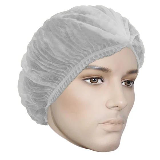 Non-Woven Polypropylene Pleated Bouffant Cap, 21″